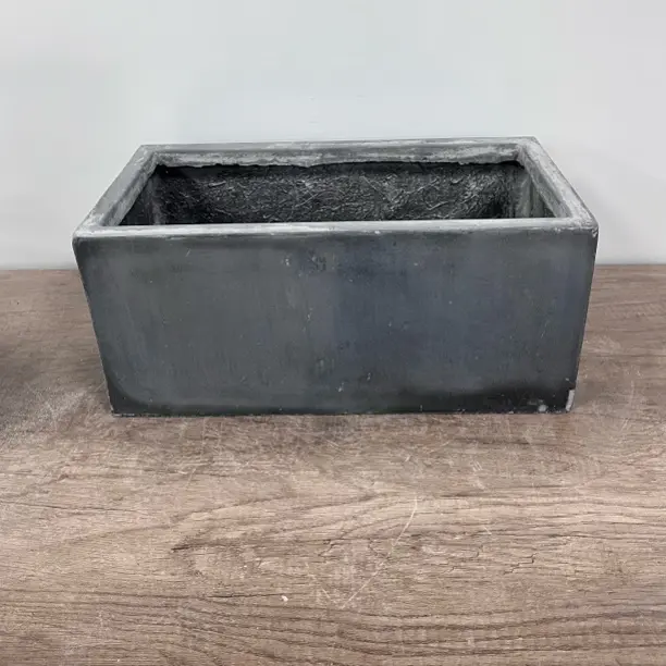 长方形水泥花盆北欧风庭院阳台户外花箱长条形马槽绿植盆栽