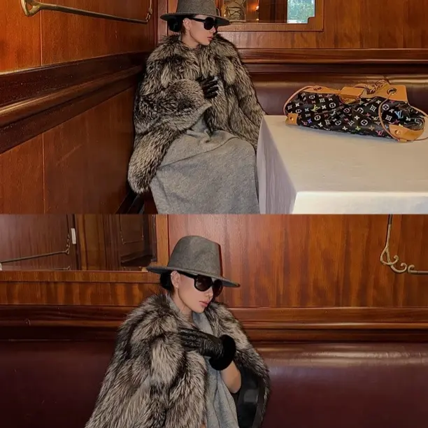 SShowroom 灰色老钱风针织套装