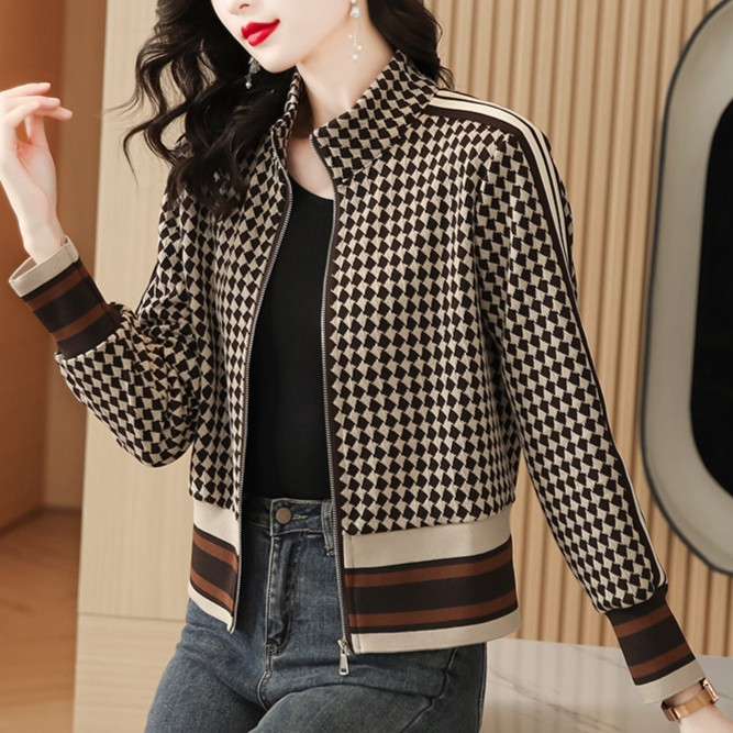 短外套女士装春秋冬季2025年新款爆款小个子妈妈洋气夹克时尚上衣