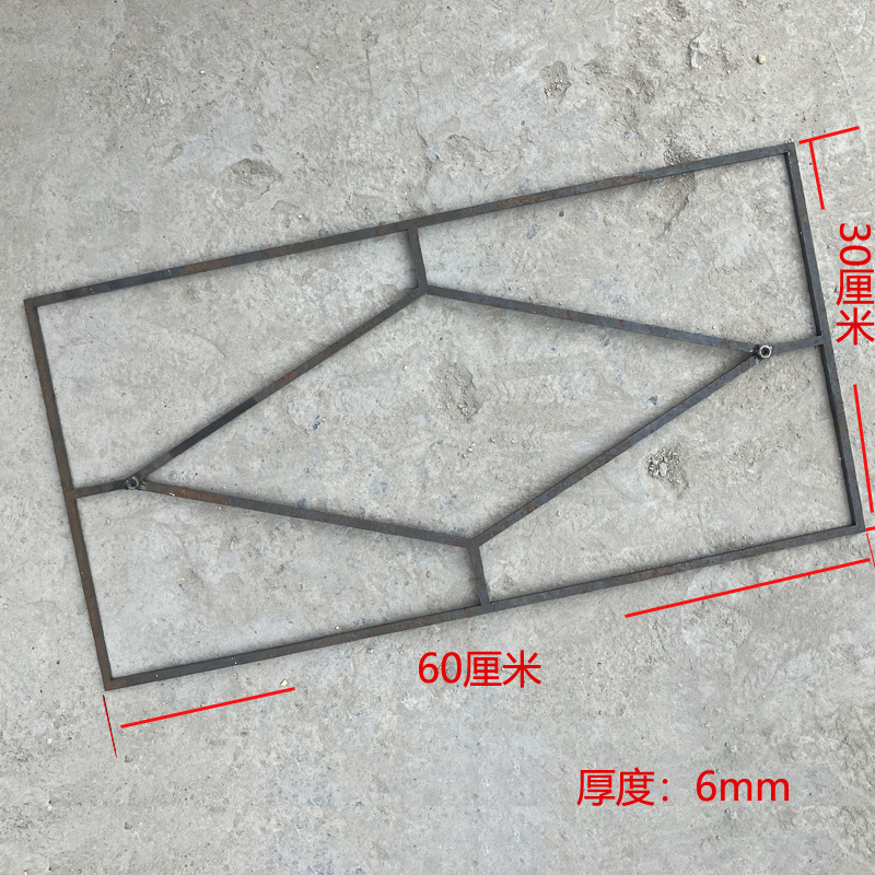 混凝土路面压痕钢制模具庭院过道水泥压花地坪园林连廊地面防滑
