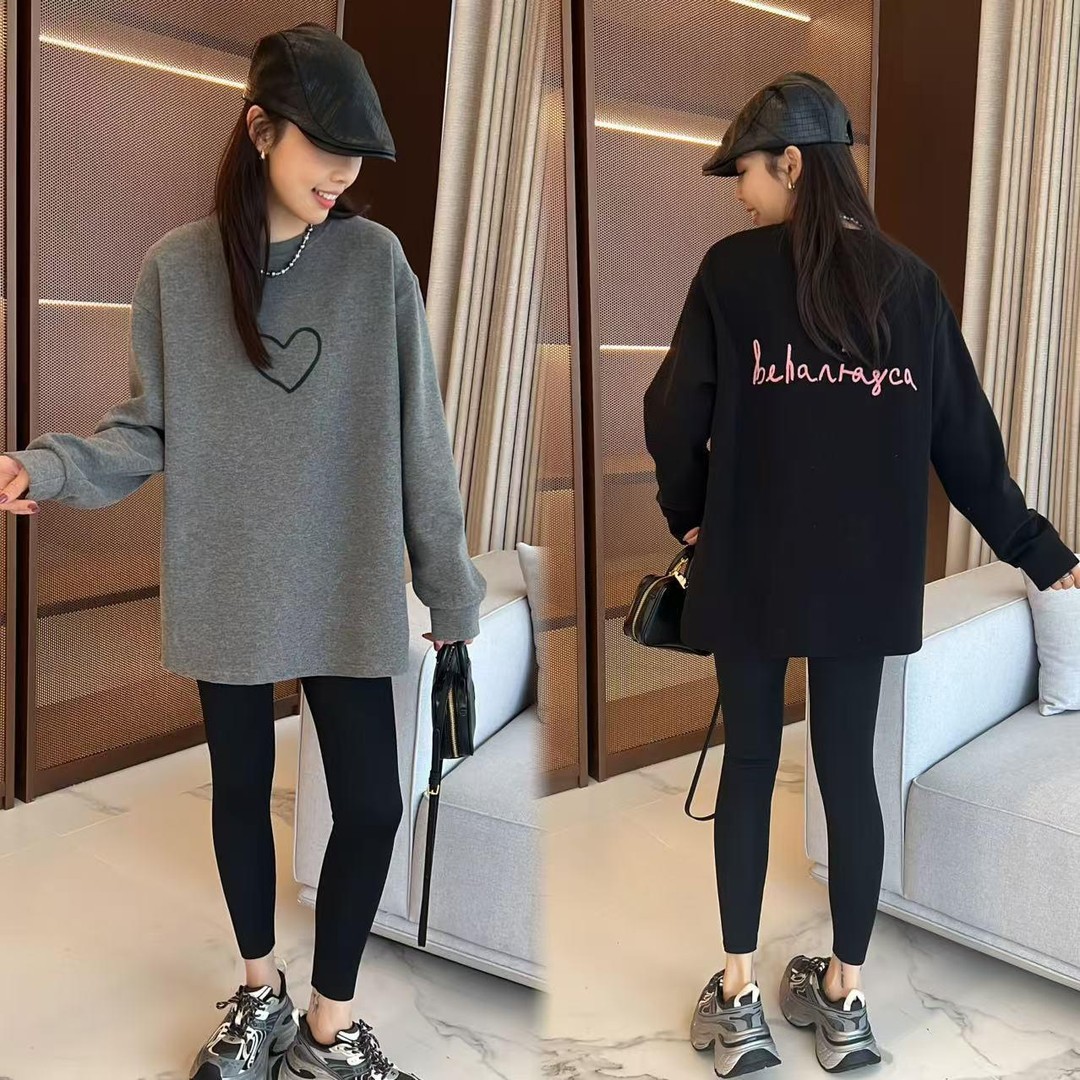 长袖加绒加厚打底衫女秋冬内搭可外穿新款中长款上衣女遮屁股洋气