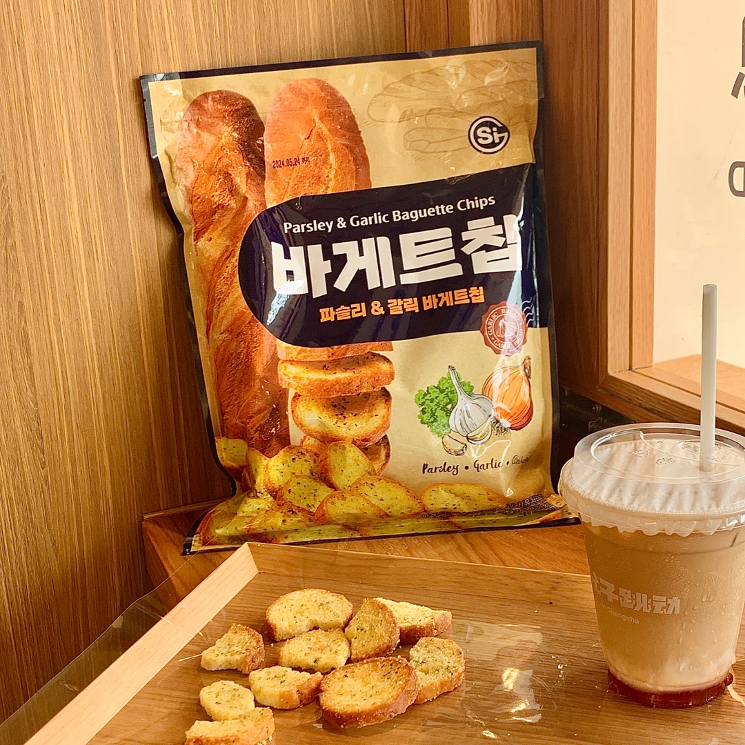 韩国进口黄油奶油蒜香面包干面包片欧芹酥脆饼干解馋零食晚上充饥