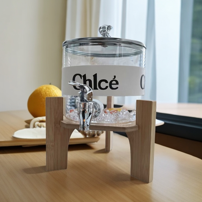 透明色果饮桶玻璃耐高温加厚果汁桶大容量凉水壶调酒桶可爱