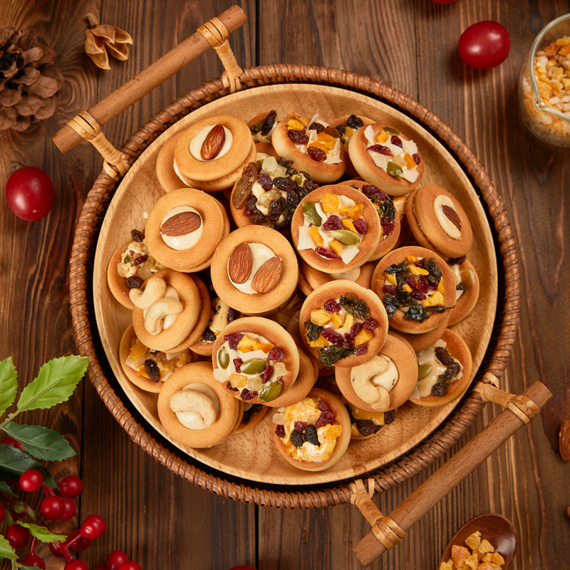 【安和天心】坚果披萨小饼370g/箱约37个5口味混合jy