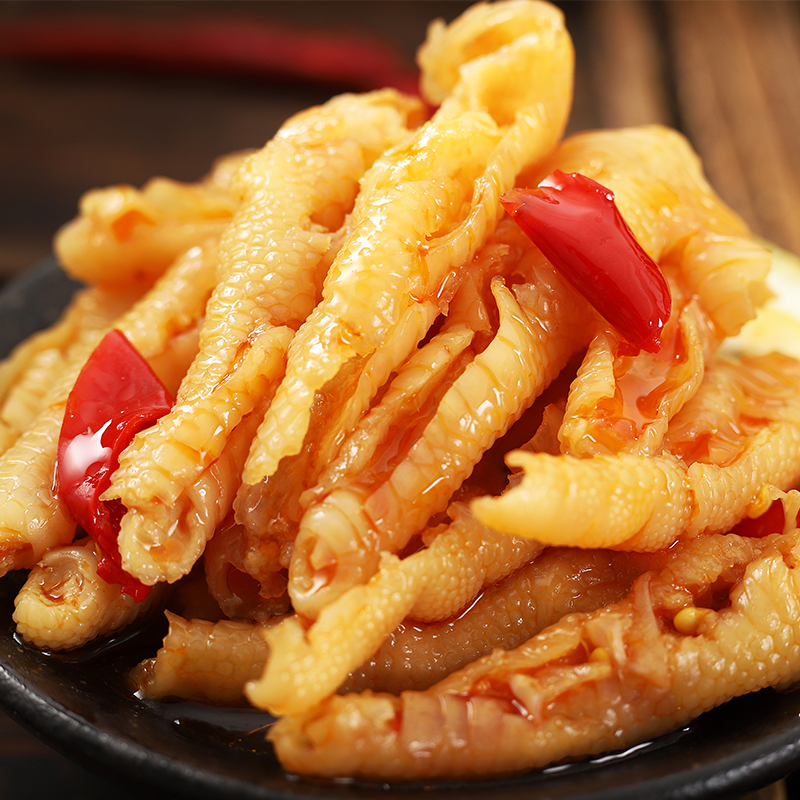 酸辣柠檬无骨鸡爪解腻解馋追剧零食即食小吃