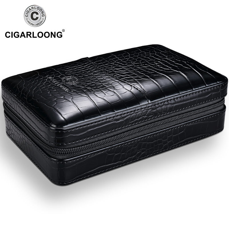 CIGARLOONG茄龍雪茄盒收纳套装牛皮革雪茄工具便携包CLA-19LX1