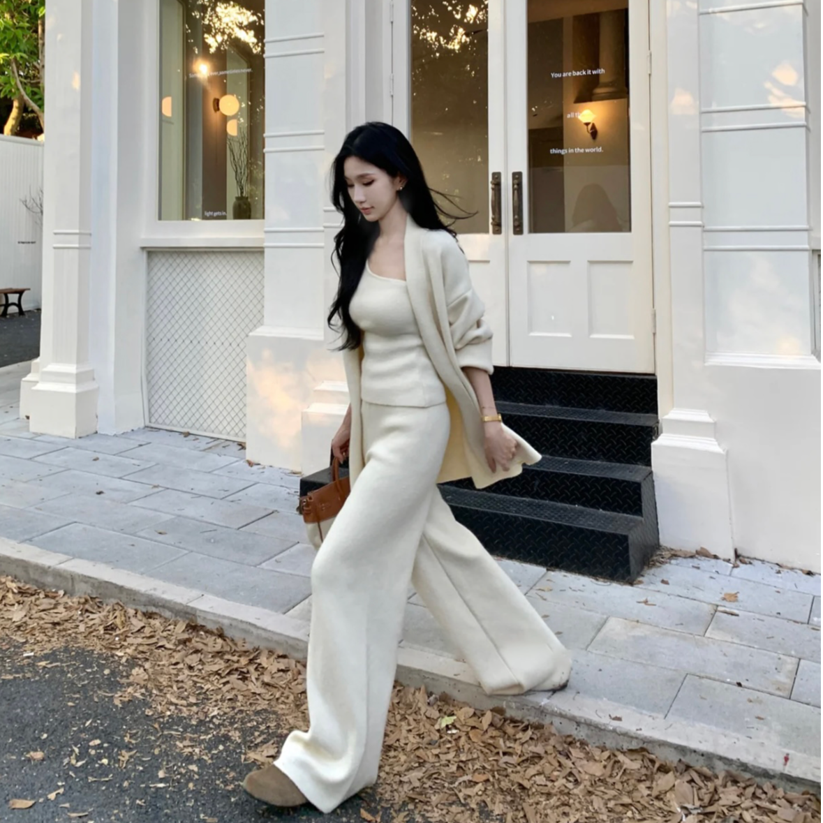 2025春季新款时尚短外套 气质显瘦休闲百搭针织法式设计师外套女