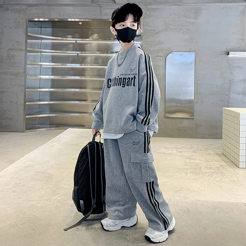 儿童装男童秋装运动套装2025新款中大童春秋款男孩秋季休闲衣服潮