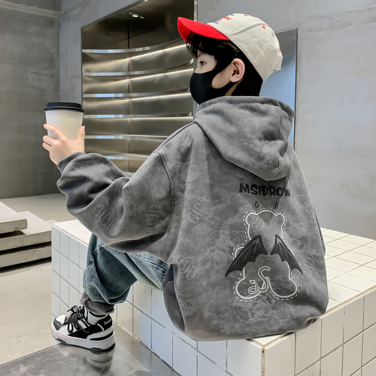 儿童装男童秋装卫衣2025新款春秋款中大童帅气秋季男孩洋气上衣潮