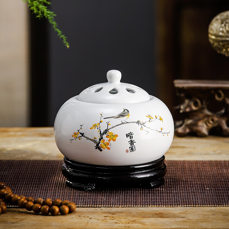 电香炉定时调温电子香薰炉陶瓷沉檀香炉插电加热熏香精油木粉屑