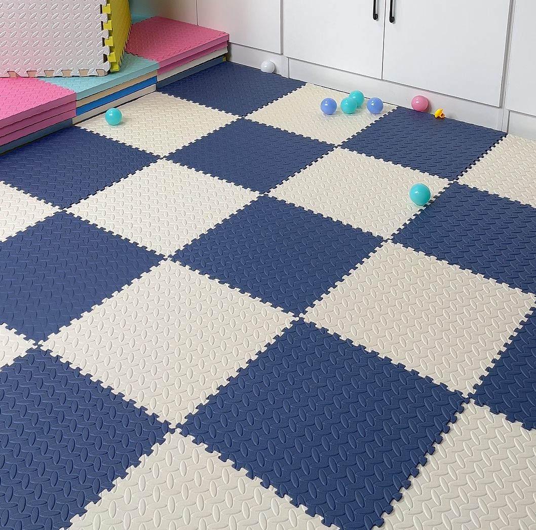 爬爬垫拼接地垫40*40cm家用客厅卧室榻榻米地垫加厚防摔爬爬垫