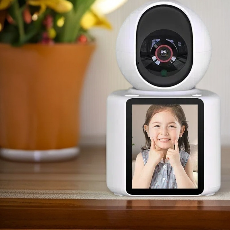 家用WiFi监控摄像头一键呼叫双向视频对讲夜视高清360旋转无死角