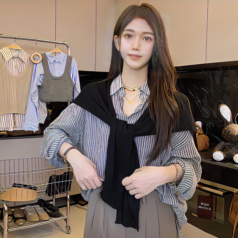 【百搭披肩】韩范百搭披肩女2025春秋新款纯色时尚单品毛针织披肩