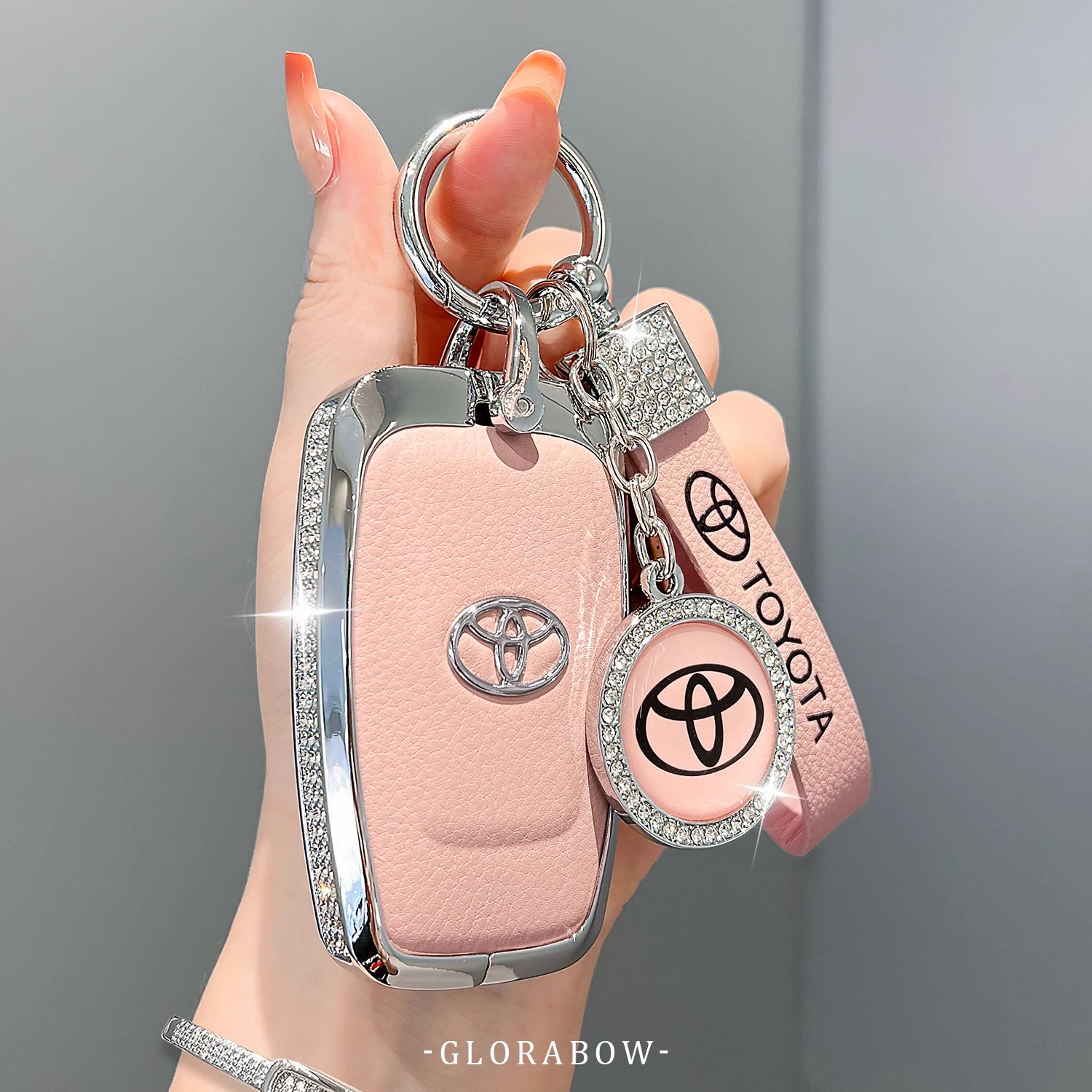 丰田雷凌钥匙套荣放rav4凯美瑞亚洲龙威兰达卡罗拉威飒包扣女士壳