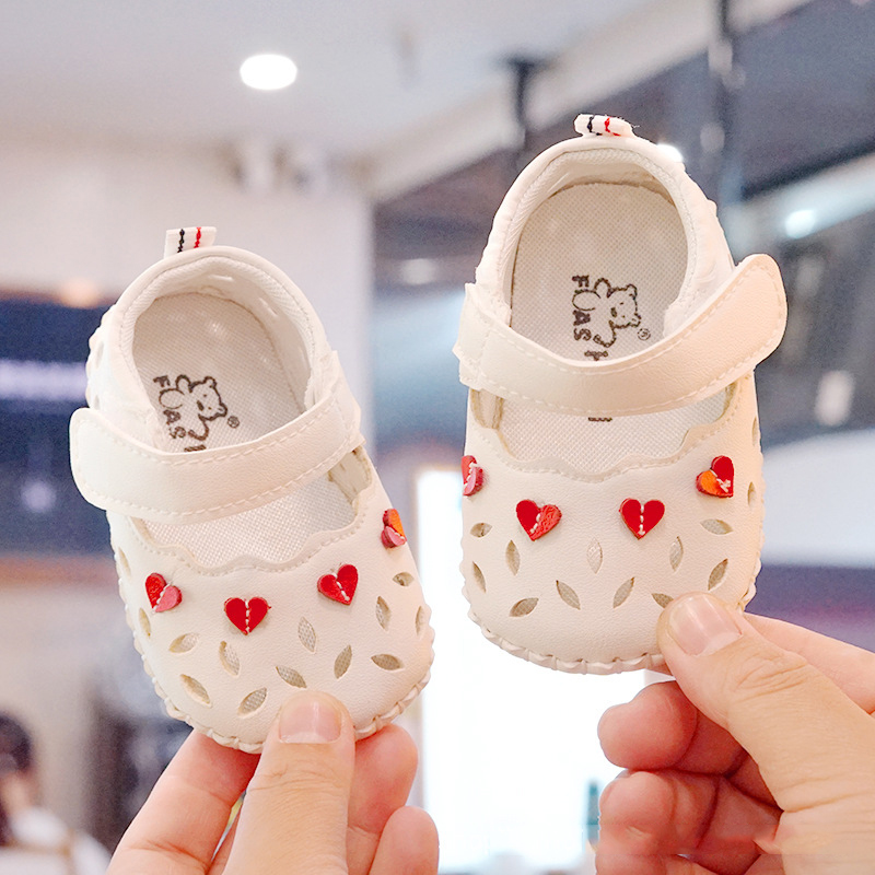 宝宝学步鞋婴幼儿软底学步鞋儿童步前鞋夏季透气防滑防掉跟0-1岁