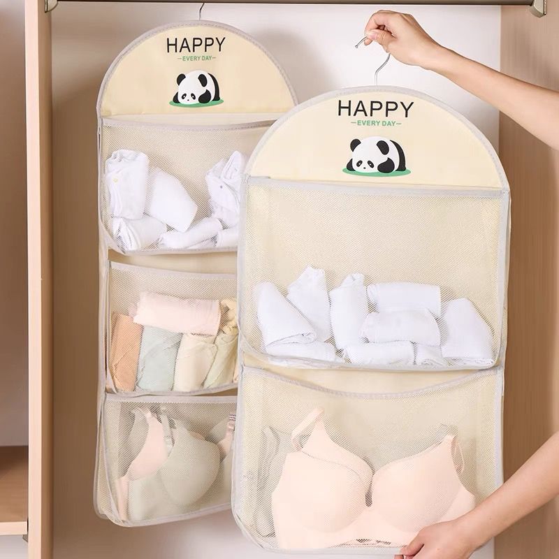 袜子收纳神器宿舍衣柜内衣内裤挂袋悬挂式网兜床头床边整理置物袋