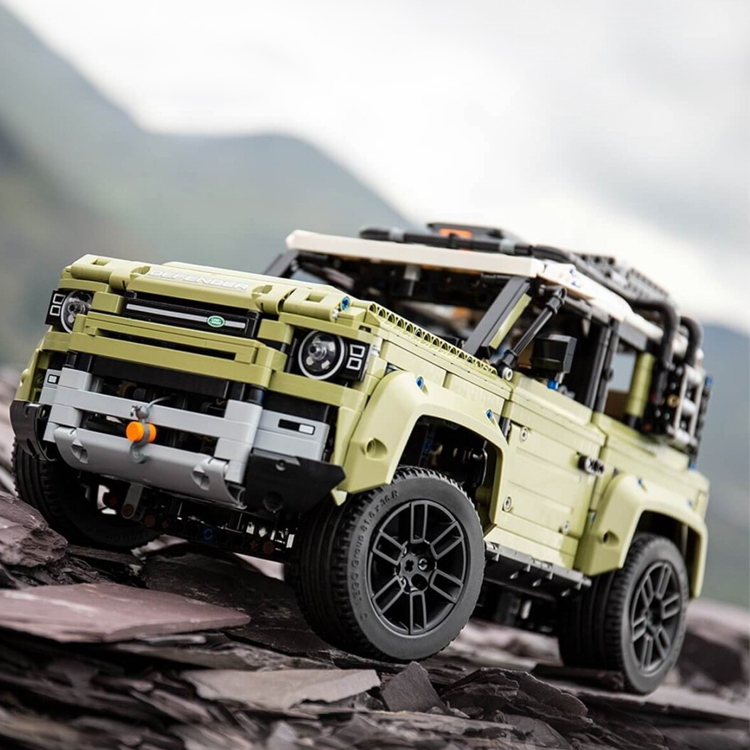 路虎卫士1:8巨型积木越野车汽车模型成人高难度男孩生日礼物