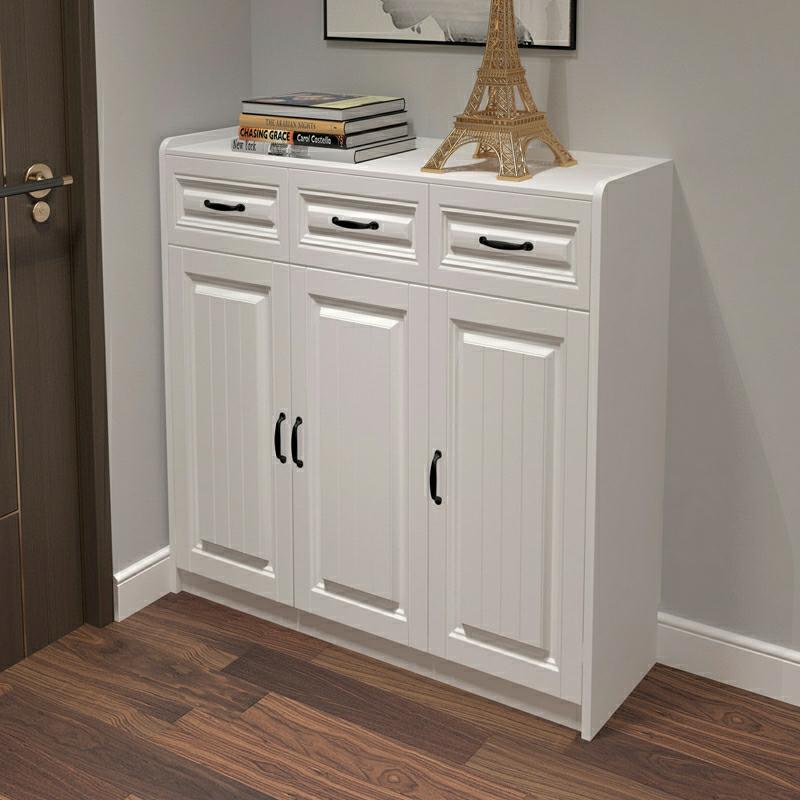 白色柜子鞋柜大容量收纳小户型省空间窄款家用进门口高立式玄关柜