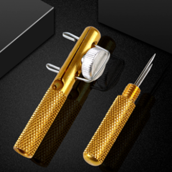 手动绑钩器铝/铜制绑鱼钩器子钓鱼拴钩器渔具用品打结器钓鱼用具