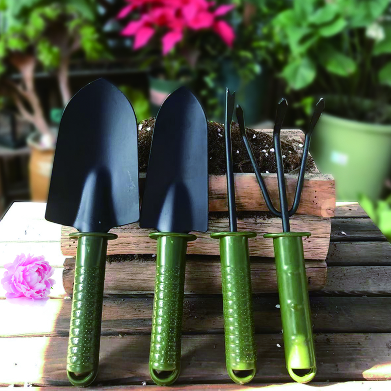 【园艺种植四件套】家庭钢制养花种花工具套装盆栽铲子耙种菜包邮