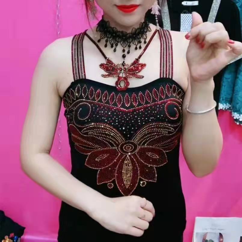 893宽带蜜蜂弹力打底可外穿美背