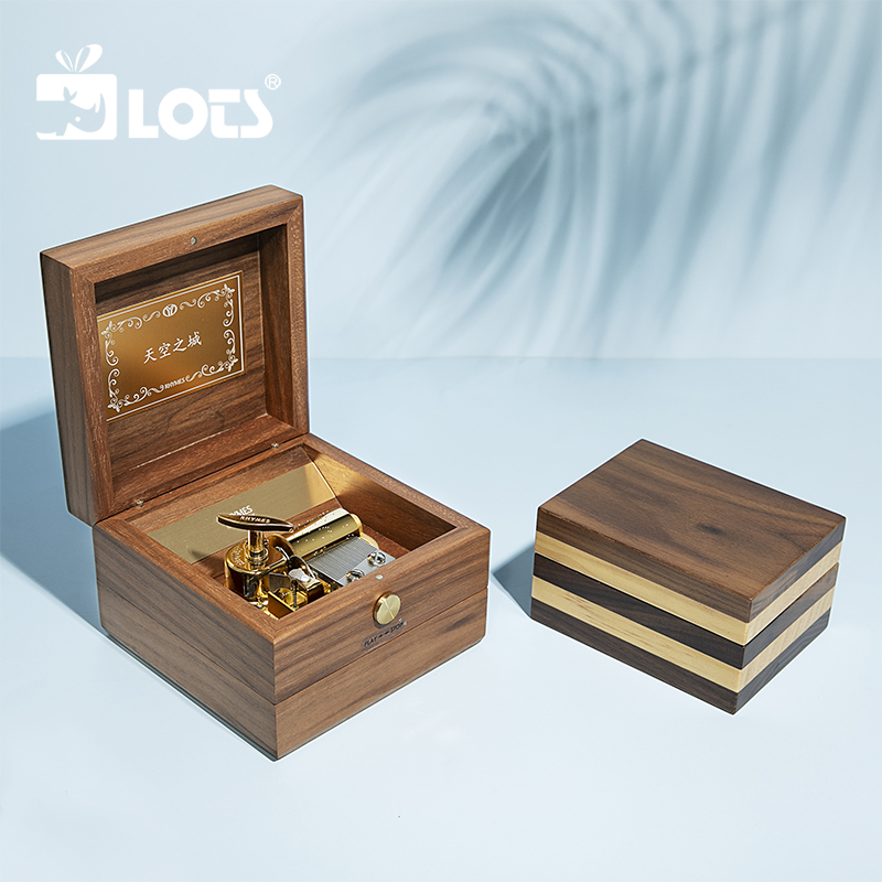 LOTS雷曼士30音 提拉米苏 双层木盒 音乐盒创意礼物可定制曲目