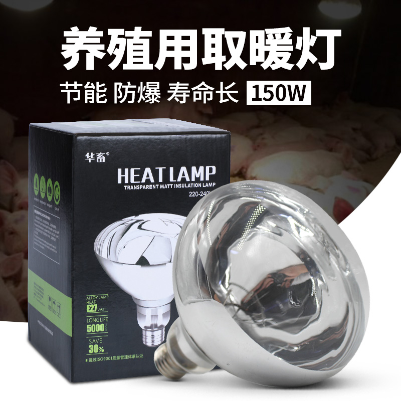 【热销】透明保温灯麻面光面150w 250w华畜养殖取暖灯泡兽用加热灯S