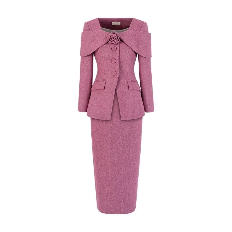 MAGGIE MA马婧新款小香风女装套装裙时尚气质名媛修身裙子秋656D