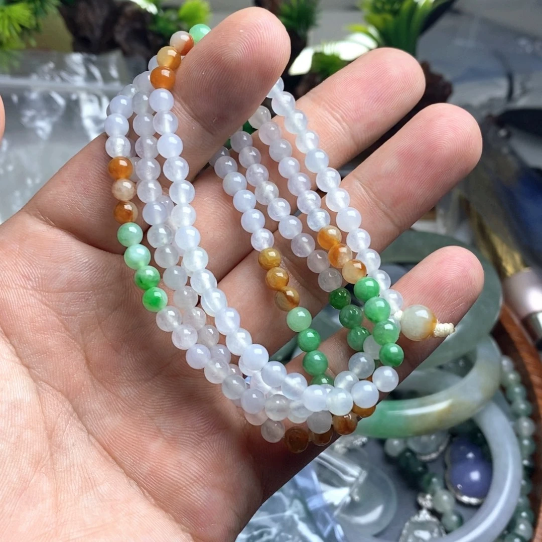 翡翠颈饰未镶嵌29珠链