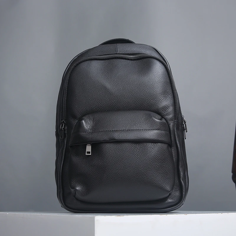 男背包双肩包韩版真皮旅行包商务休闲电脑包时尚潮流牛皮书包