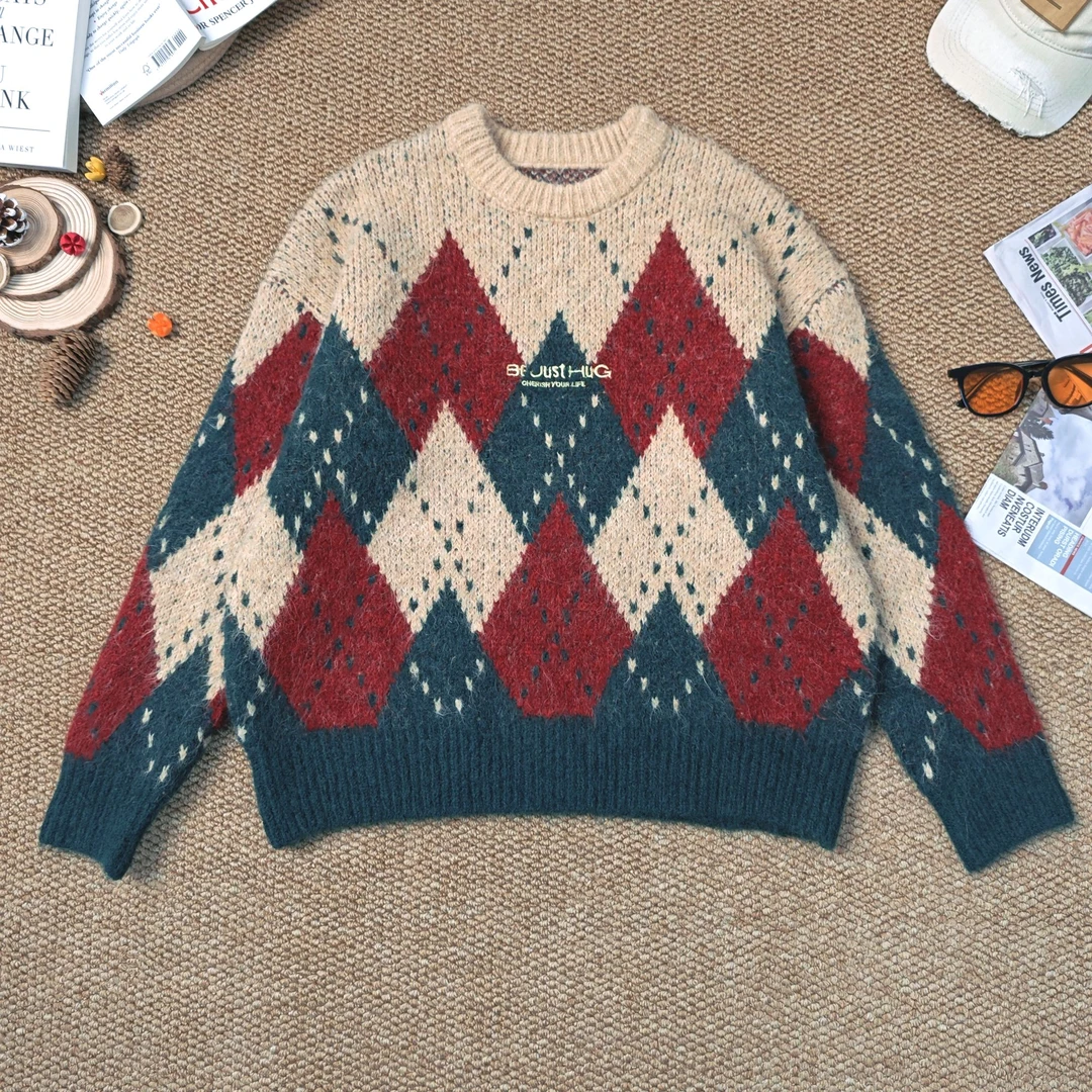 2024早秋新款时尚休闲卡通毛衣针织长袖7706