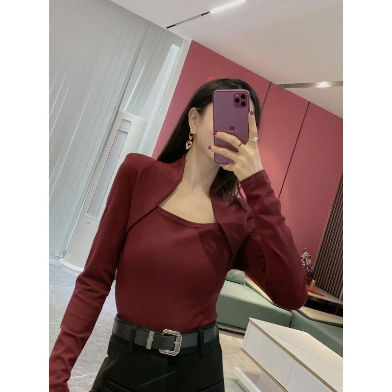 Q【橦颜推荐】斗篷肩设计领上衣8066