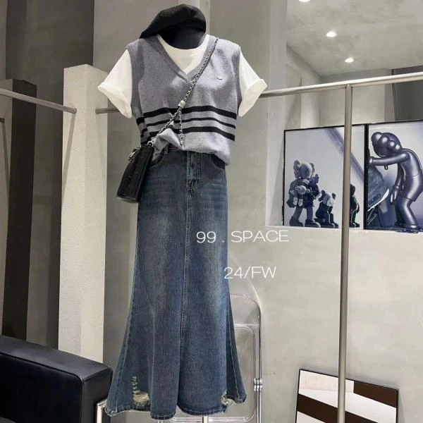 99-鱼尾牛仔裙98206