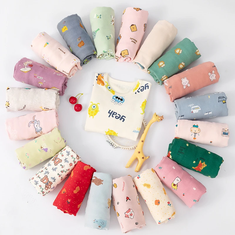 1-3-5岁宝宝磨毛秋衣秋裤女童儿童无骨加厚保暖内衣套装家居服冬