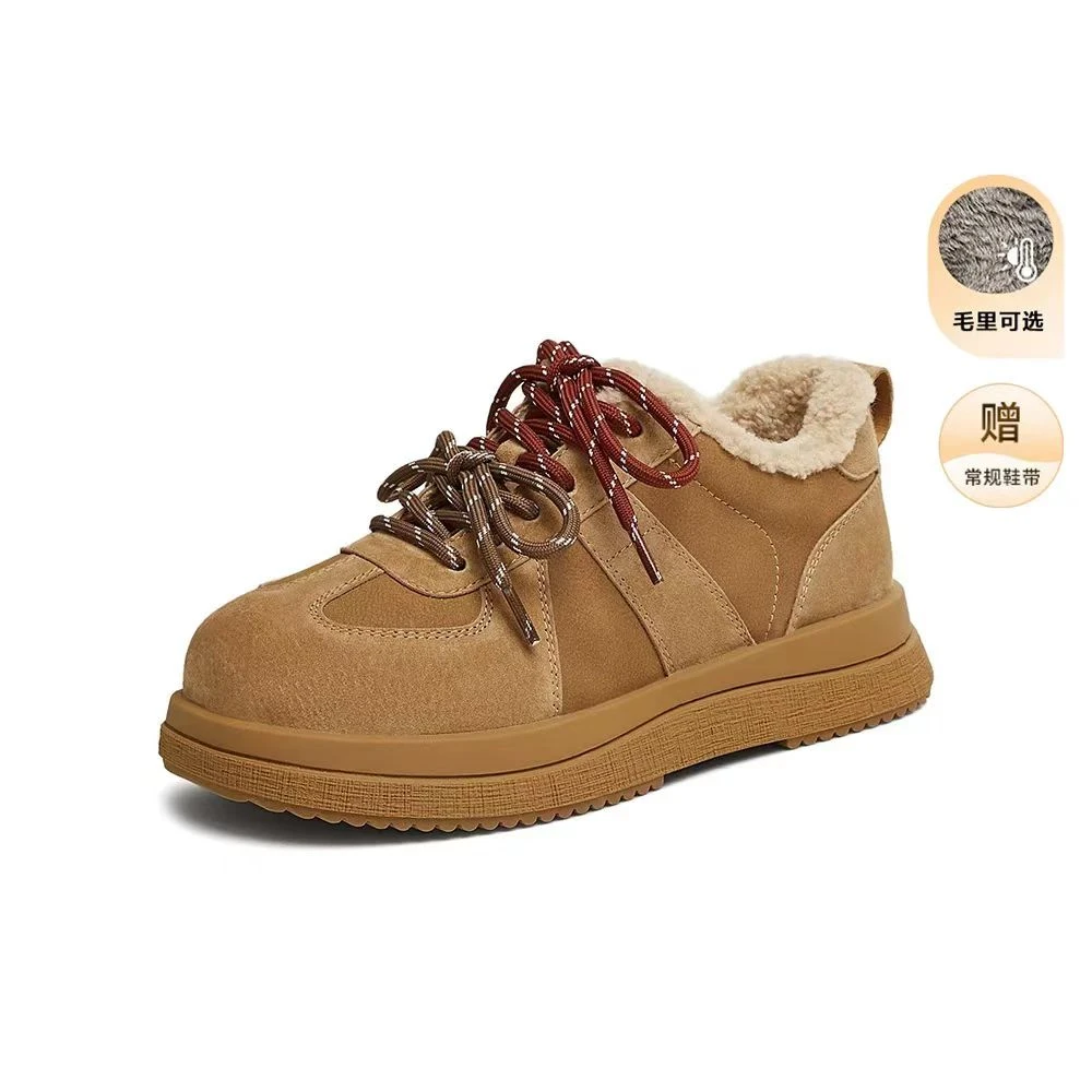 TATA他她2025春新款时尚休闲德训鞋复古百搭加绒板鞋女鞋CW801AM5