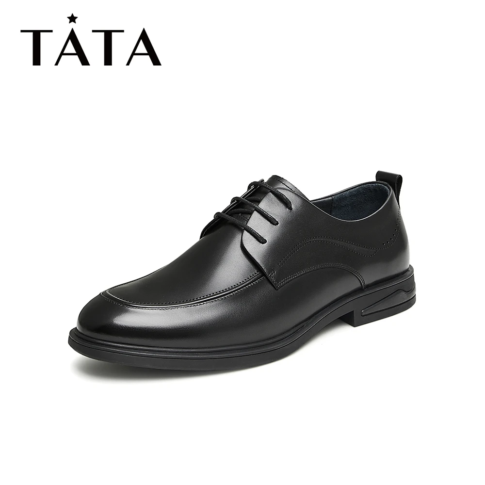 Tata/他她2024春季经典舒适休闲正装皮鞋男新款MET01AM4