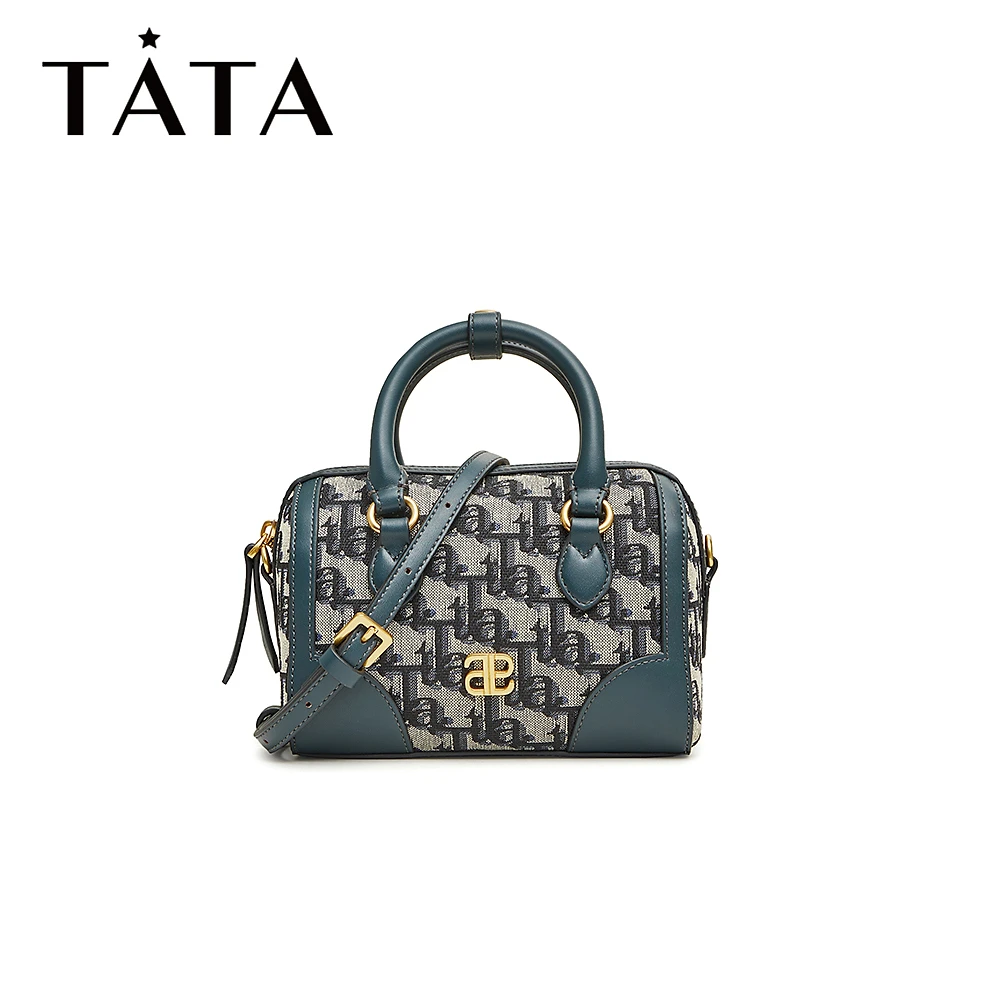 Tata/他她秋季轻奢经典复古单肩枕头包斜挎包新款X3107CX3