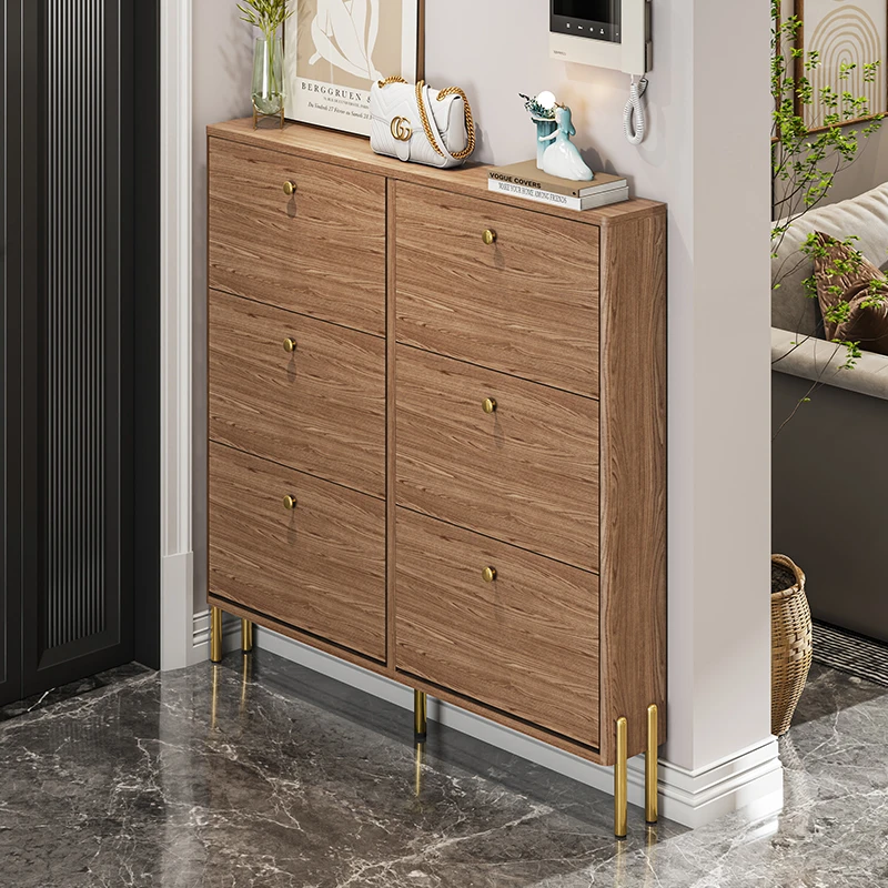 超薄鞋柜门口家用北欧小户型入户玄关柜轻奢翻斗鞋架窄款玄关柜