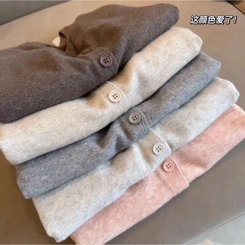 【现货】《香草奶盖》秋冬款百搭软糯糯针织开衫上衣毛衣