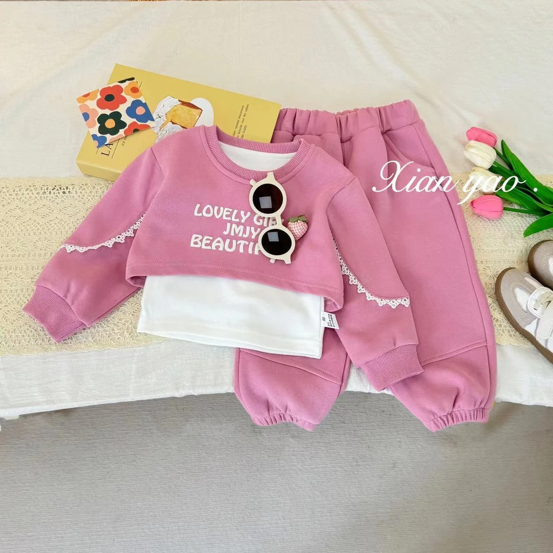 麦穗加绒外套卫衣组合一组秋冬就够了女童秋冬款组合SJ-B-C199