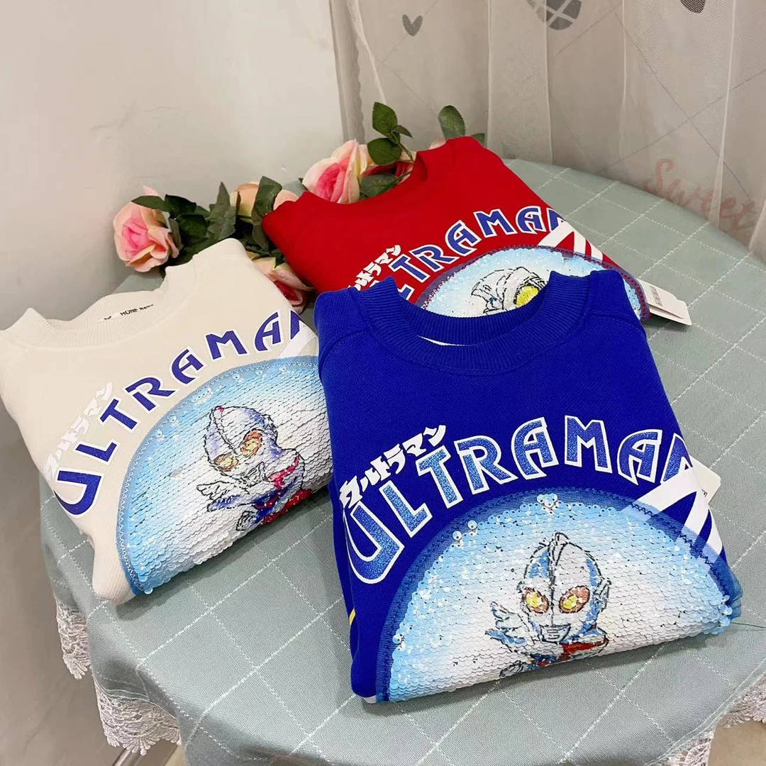 【淼淼妈】儿童变脸加绒一体绒卫衣10637