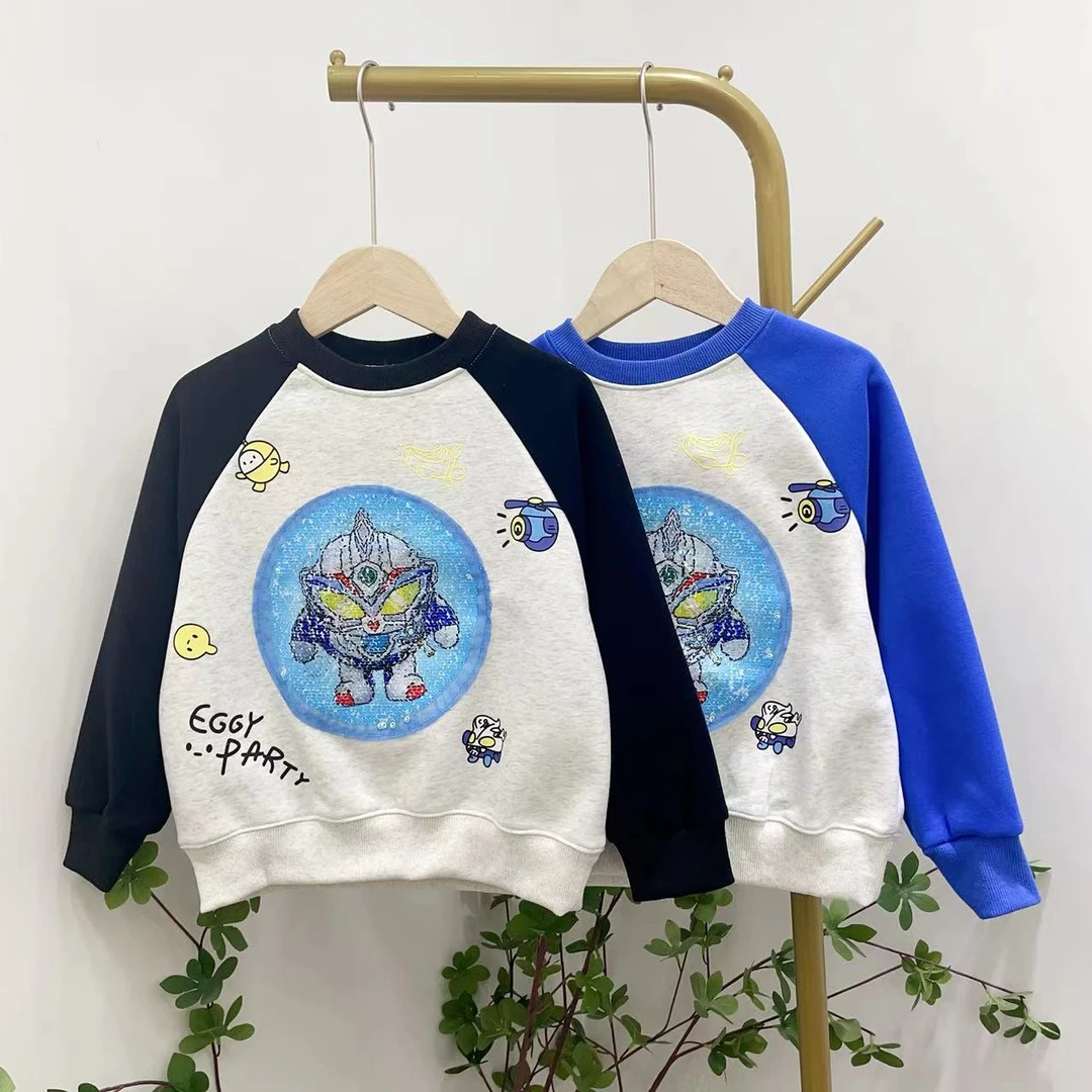 【淼淼妈】儿童春秋变脸卫衣56789