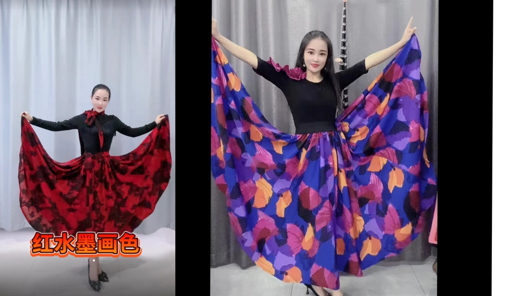 2024新款点帕斯大摆半身裙（送领带）