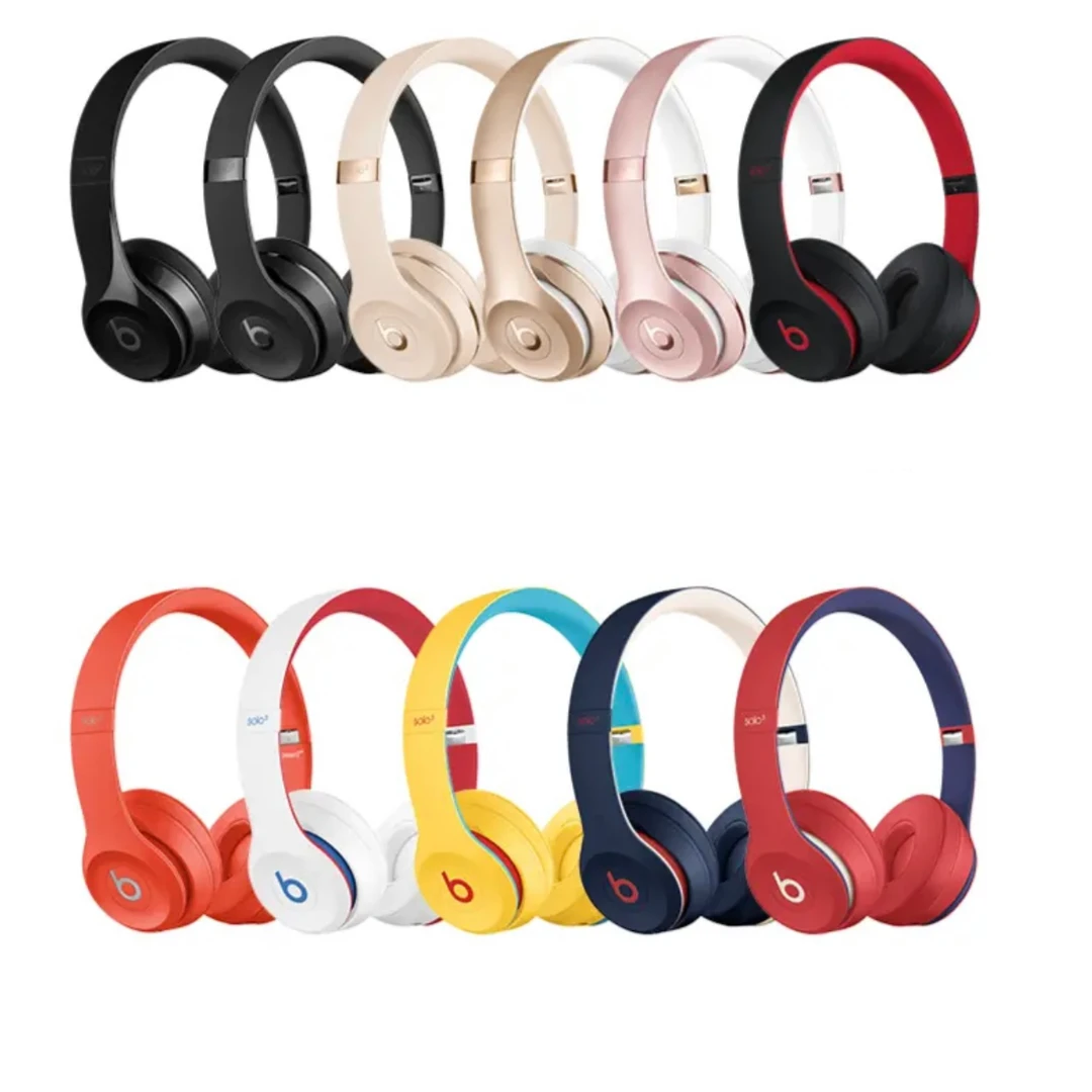 9新 BEATS Solo3二手蓝牙无线玫瑰金金色无线耳麦黑色红色音乐