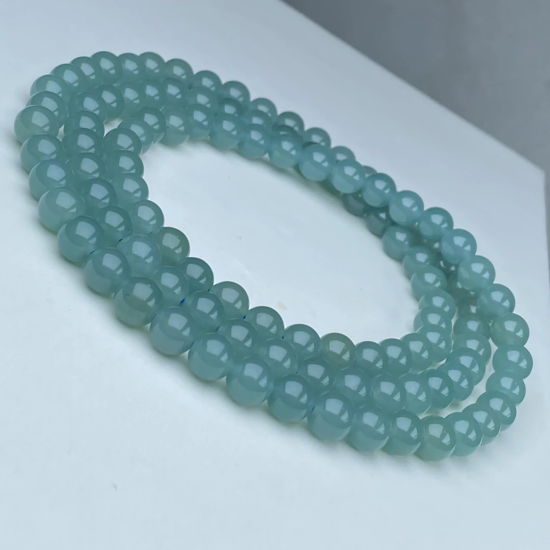 A411号精品时尚老蓝冰手链108颗8mm多样性发一件