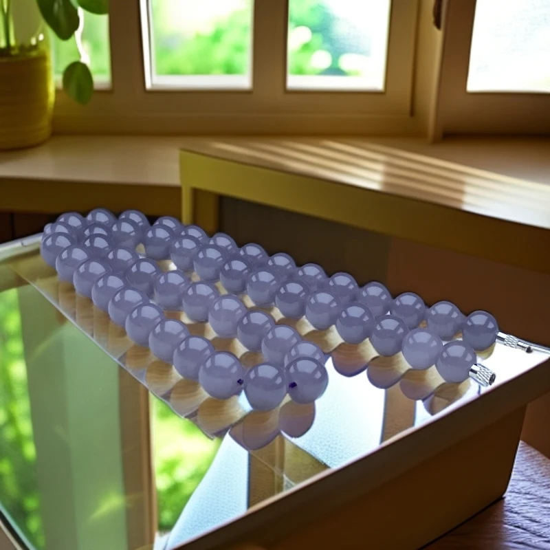 A600号精品时尚烟紫项链10mm多样性发一件