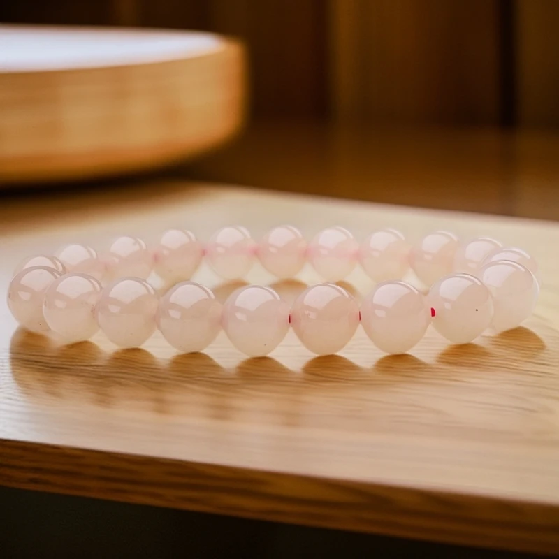 过年25A521号精品时尚珠串藕粉手链10mm多样性发一件