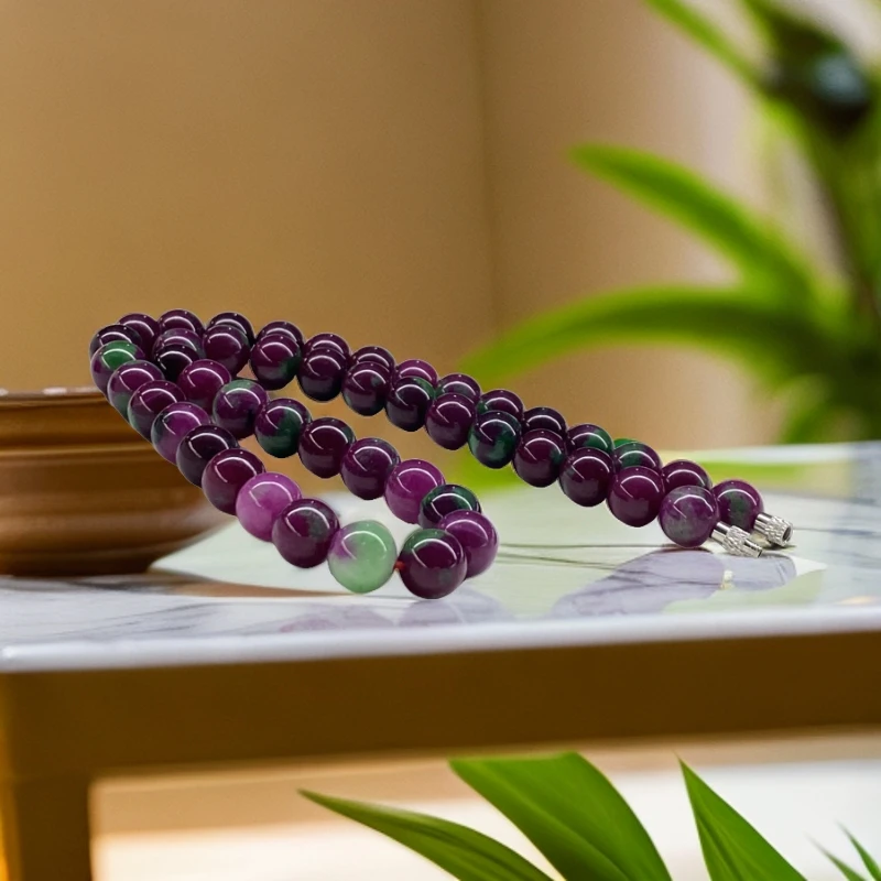 A361号精品时尚红绿项链10mm多样性发一件