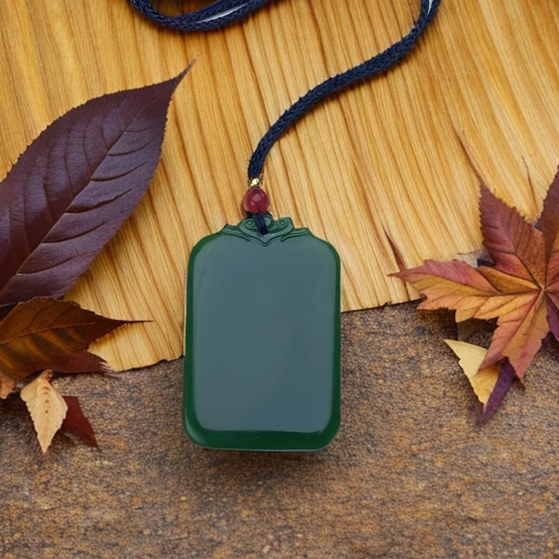 A517号精品时尚菠菜绿如意无事牌吊坠多样性发一件