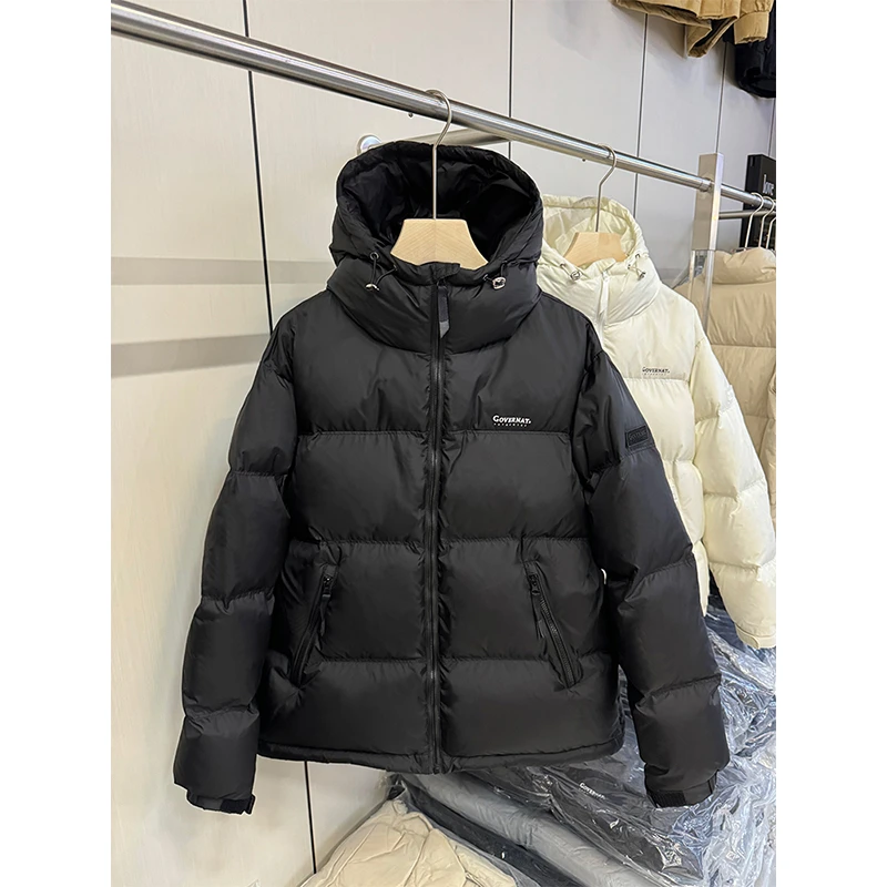 300斤大码女装加厚棉服女胖mm韩版连帽面包服保暖宽松黑色外套女